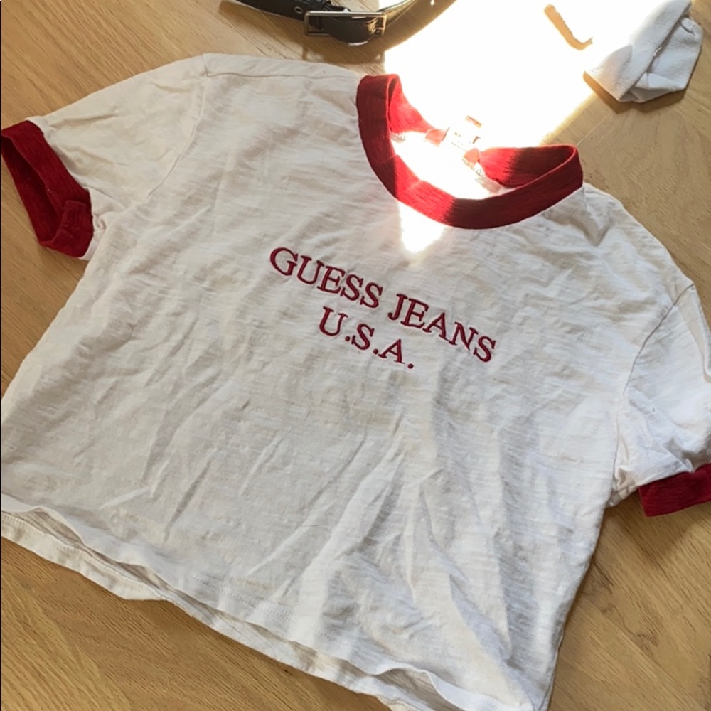 Guess jeans vintage cropped tee